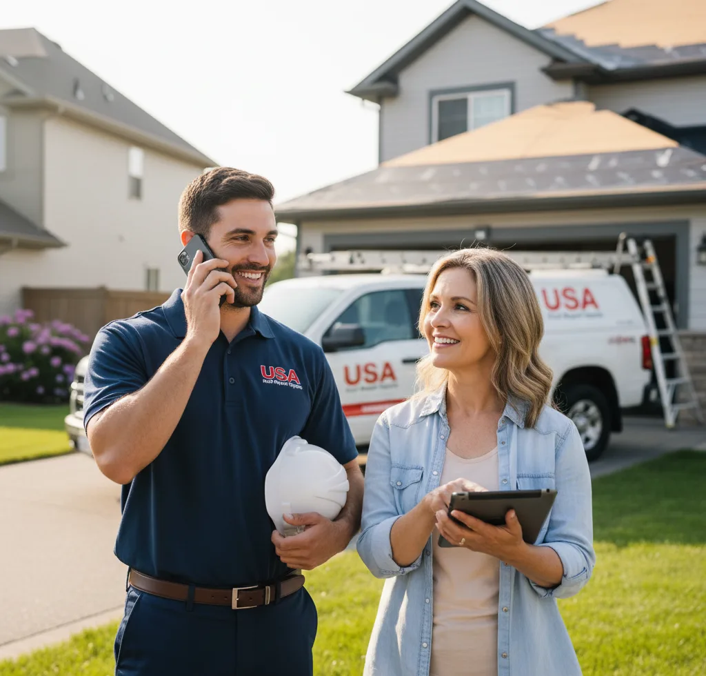 USA Roof Repair Experts customer support in Merrill